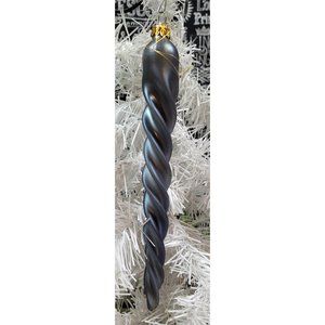 Vintage Village Candle Factory Spiral Glass Christmas Ornament